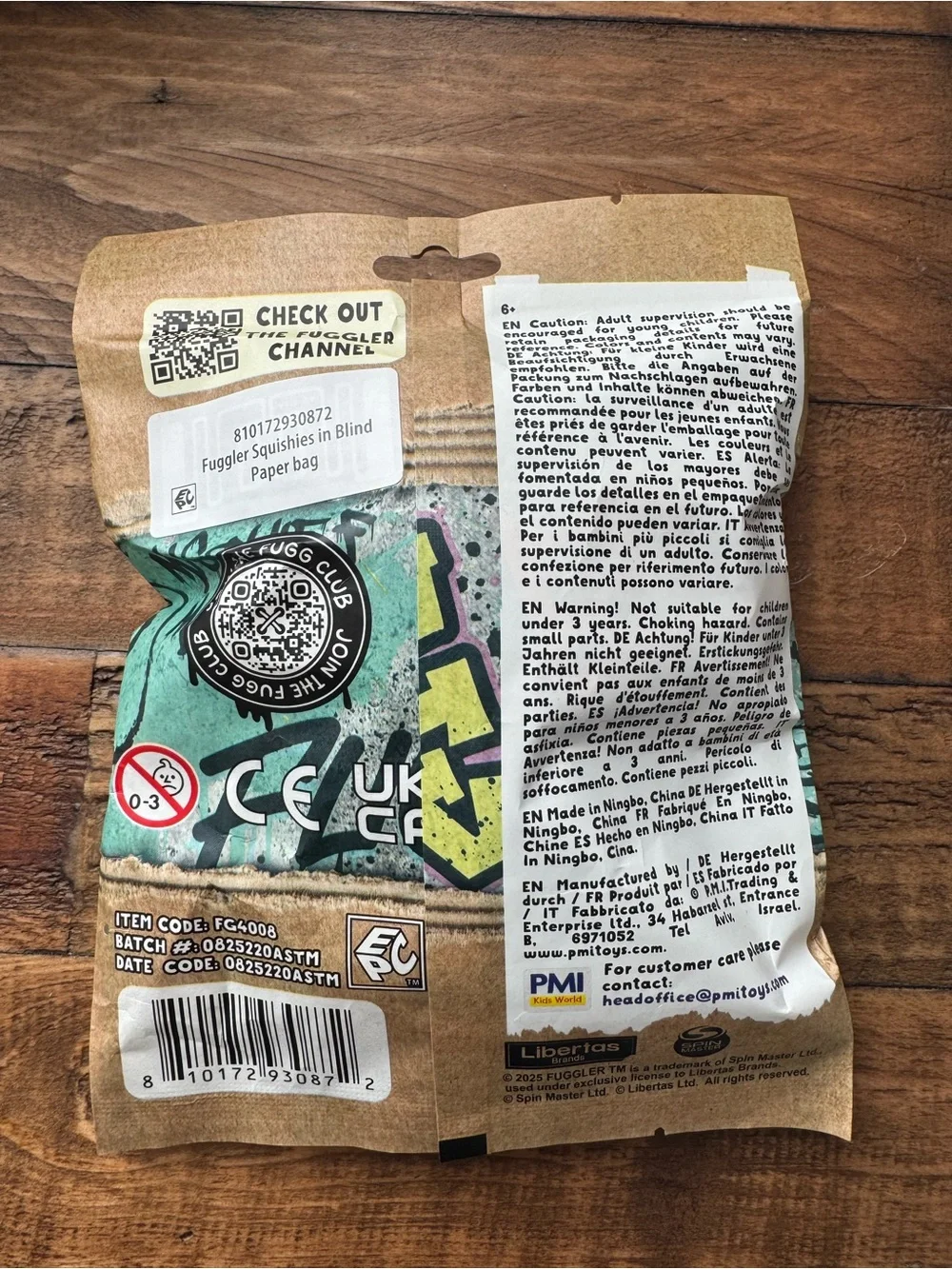 Fugglers Squeezables Soft Rising Stress Relief Foam Monsters Blind Bag NWT